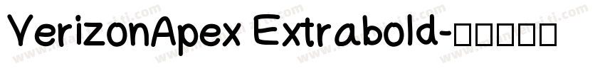 VerizonApex Extrabold字体转换